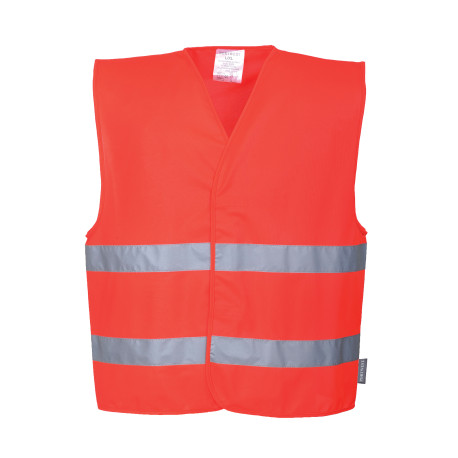 Gilet de haute visibilité à deux bandes (C474) EN ISO 20471 CLASSE 2 personnalisé