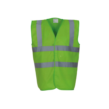 Gilet à 2 bandes et bretelles haute visibilité (HVW100) personnalisé