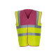 Gilet à 2 bandes et bretelles haute visibilité (HVW100) personnalisé