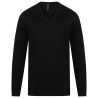 Pull à col V acrylique toucher cachemire Homme et Femme personnalisé