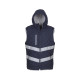 Gilet haute visibilité Kensington à capuche (avec doublure en molleton) (HV007) personnalisé