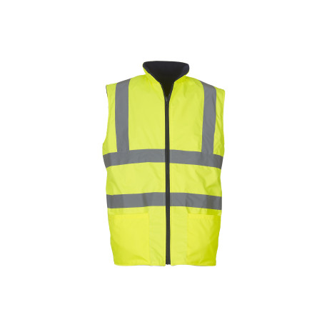 Gilet polaire réversible haute visibilité (HV008F) personnalisé