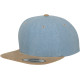 Snapback en daim Chambray (6089CH) personnalisé