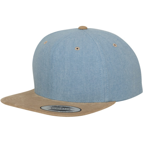 Snapback en daim Chambray (6089CH) personnalisé