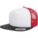 Casquette foam trucker, devant blanc (6005FW) personnalisé