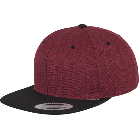 Casquette à bouton-pression en tissu mélangé bicolore (6089ML) personnalisé