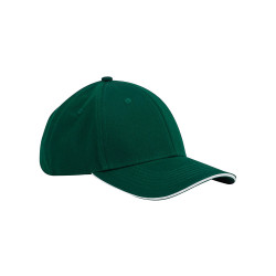 Casquette classique 6 panneaux en coton biologique EarthAware® - visière sandwich personnalisé