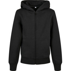 Sweat à capuche zippé bio basique pour enfant personnalisé