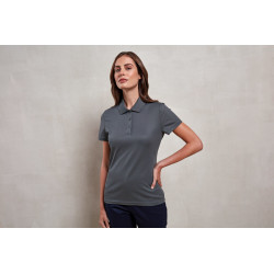 Polo Femme en fil teinté recyclé personnalisé