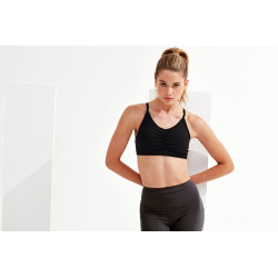 Soutien-gorge sport TriDri® froncé (impact moyen) personnalisé