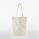 Tote Bag rayé en coton bio personnalisé