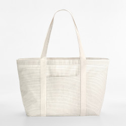 Tote Bag rayé en coton bio personnalisé