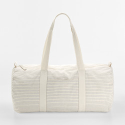 Sac polochon en coton bio rayé personnalisé