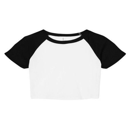 T-shirt femme raglan micro-côte style bébé personnalisé