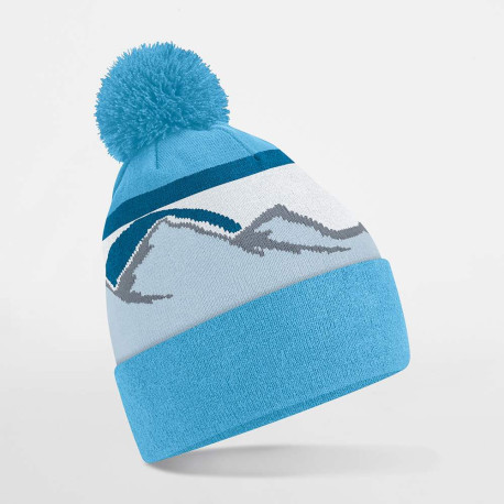 Bonnet de montagne à pompon personnalisé