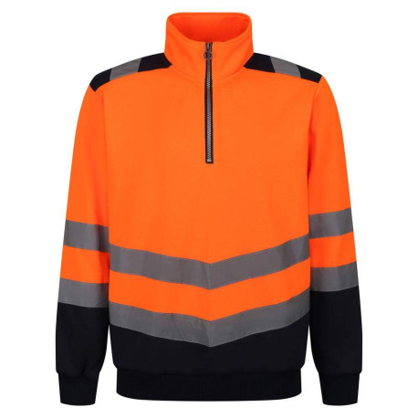 Pro hi-vis 1/4 zip sweatshirt personnalisé