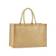 Tote Bag classique en jute amidonné naturel personnalisé