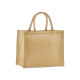 Mini sac cadeau en jute amidonné naturel personnalisé