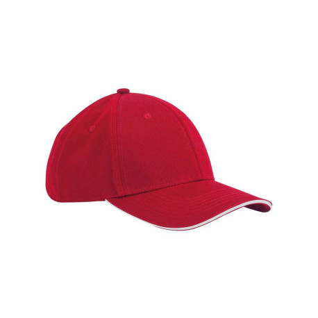 Casquette classique 6 panneaux en coton biologique EarthAware® - visière sandwich personnalisé