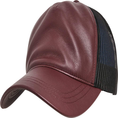 Casquette de camionneur en cuir synthétique (6606LT) personnalisé