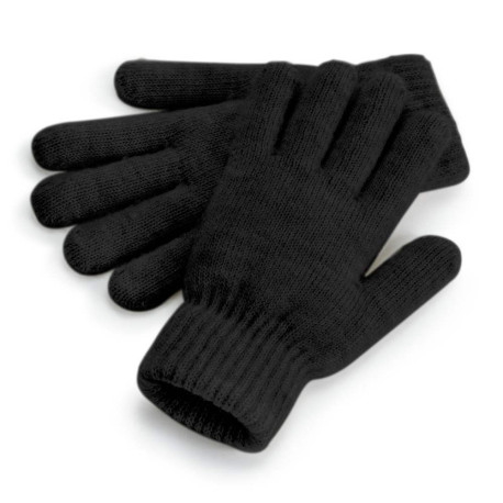 Gants Confortables à Revers en Maille Côtelée personnalisé