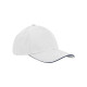 Casquette classique 6 panneaux en coton biologique EarthAware® - visière sandwich personnalisé