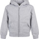 Sweat à capuche zippé bio basique pour enfant personnalisé