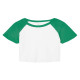 T-shirt femme raglan micro-côte style bébé personnalisé