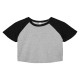 T-shirt femme raglan micro-côte style bébé personnalisé