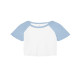 T-shirt femme raglan micro-côte style bébé personnalisé