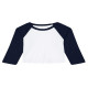 T-shirt femme 3/4 raglan micro côte style bébé personnalisé