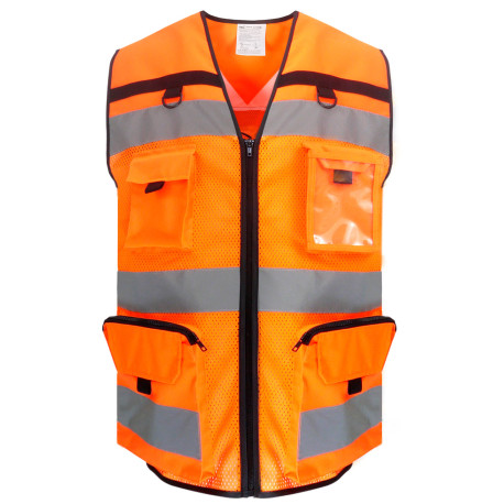 Gilet anti-déchirure haute visibilité (HVW108) personnalisé