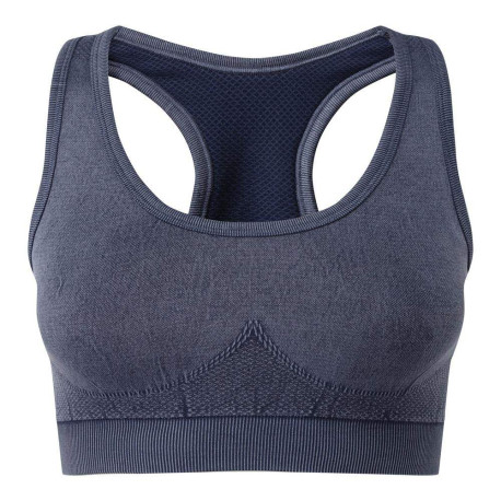 Brassière femme TriDri® sans couture. Aspect denim. personnalisé