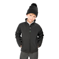 Veste Softshell en polyester recyclé imprimable pour enfant personnalisé