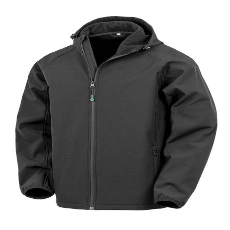 Veste Softshell à capuche recyclé pour homme personnalisé