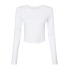 T-shirt femme à manches longues en micro-côte style bébé
 personnalisé