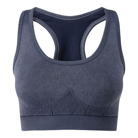 Brassière femme TriDri® sans couture. Aspect denim. personnalisé