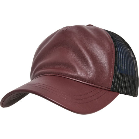 Casquette de camionneur en cuir synthétique (6606LT) personnalisé