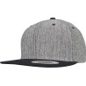 Casquette à bouton-pression en tissu mélangé teinte unie (6089MS) personnalisé