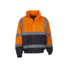 Blouson d'aviateur bicolore de haute visibilité (HVJ269) personnalisé