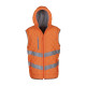 Gilet haute visibilité Kensington à capuche (avec doublure en molleton) (HV007) personnalisé