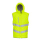 Gilet haute visibilité Kensington à capuche (avec doublure en molleton) (HV007) personnalisé