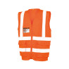 Gilet executive en tissu maille filet de haute visibilité personnalisé