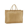 Sac de marché en jute amidonné naturel personnalisé