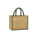 Tote Bag midi en jute amidonné naturel personnalisé