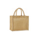 Tote Bag midi en jute amidonné naturel personnalisé