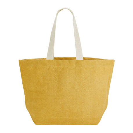 Sac de plage en jute soft washed personnalisé