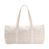 Sac polochon en coton bio rayé personnalisé