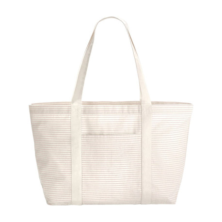 Tote Bag rayé en coton bio personnalisé