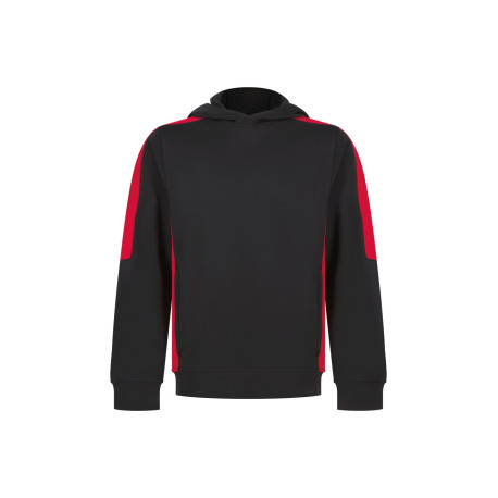 Sweat à capuche sportif contrasté enfant personnalisé